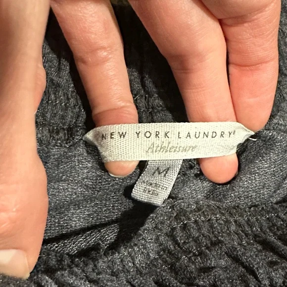 New York Laundry Women’s Charcoal Athletic Shorts - Picture 2 of 3